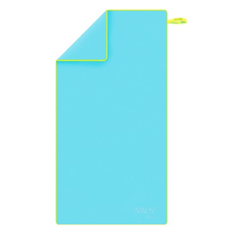 ⁨NAR11 JASNONIEBIESKI RĘCZNIK Z MIKROFIBRY 140x70 cm NILS AQUA⁩ w sklepie Wasserman.eu