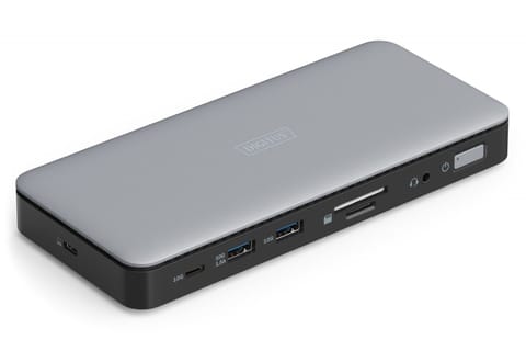 ⁨Stacja dokująca USB Typ C 11-portów 2x HDMI 1x DisplayPort 4K/60Hz DC-Jack 150W⁩ w sklepie Wasserman.eu