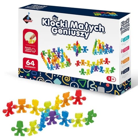 ⁨Klocki Małych Geniuszy - Liczmany 64 elementy⁩ w sklepie Wasserman.eu