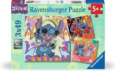 ⁨Puzzle 3x49 elementów Stitch⁩ w sklepie Wasserman.eu