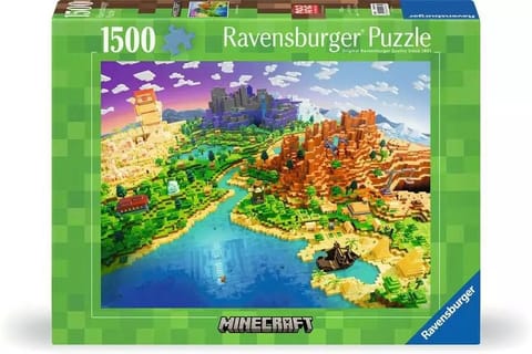 ⁨Puzzle 1500 elementów Minecraft World⁩ w sklepie Wasserman.eu
