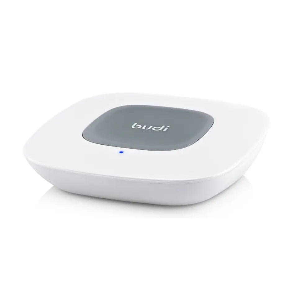 ⁨Budi - Ładowarka bezprzewodowa Qi oraz + porty USB (Biały)⁩ w sklepie Wasserman.eu