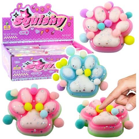 ⁨Gniotek Kocia Łapka Zabawka Antystresowa Sensoryczna Squishy MIX⁩ w sklepie Wasserman.eu