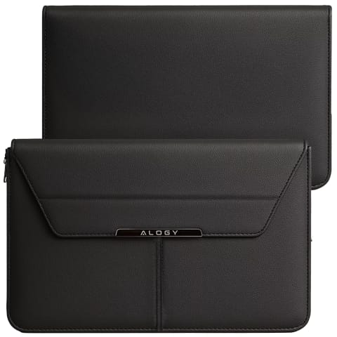 ⁨Torba na laptopa Alogy FlexCase Pro wielofunkcyjna rozkładana z podstawką i podkładką na myszkę do Macbooka 15 / 15.6 / 16.1" Czarna⁩ w sklepie Wasserman.eu