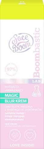 ⁨FACEBOOM Bombastic Lab Krem matujaco-nawilżający do twarzy Magic Blur 50 ml⁩ w sklepie Wasserman.eu