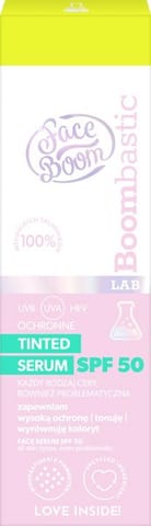 ⁨FACEBOOM Bombastic Lab Tinted serum ochronne SPF50 30 ml⁩ w sklepie Wasserman.eu