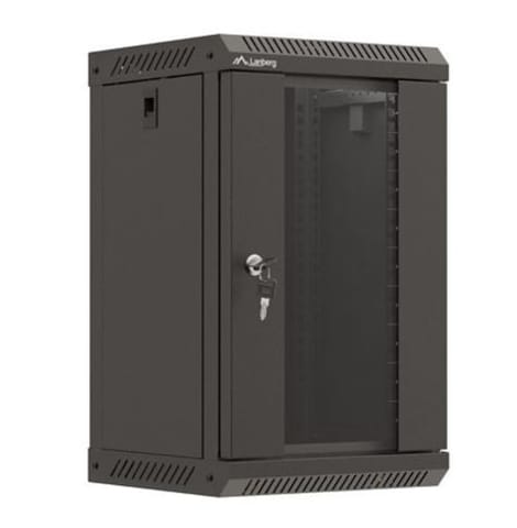 ⁨Szafa instalacyjna rack wisząca 10 cali 9U 300x300 czarna⁩ w sklepie Wasserman.eu