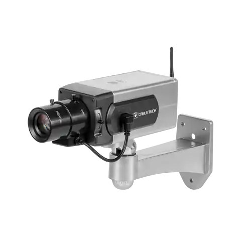 ⁨Atrapa kamery tubowej z sensorem ruchu i LED DK-13 Cabletech⁩ w sklepie Wasserman.eu