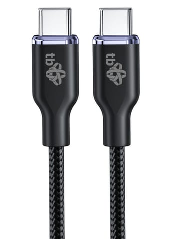 ⁨Kabel USB C - USB C 60W Glamour 1.5m czarny⁩ w sklepie Wasserman.eu