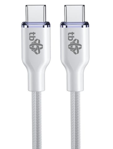⁨Kabel USB C - USB C 60W Glamour 1.5m biały⁩ w sklepie Wasserman.eu