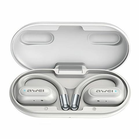 ⁨Słuchawki Bluetooth 5.4 T93 OWS Białe⁩ w sklepie Wasserman.eu