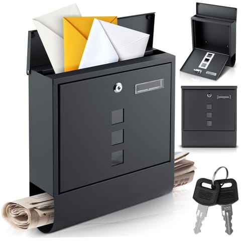 ⁨Skrzynka na listy 34x30,5x10 cm antracyt HM-861⁩ w sklepie Wasserman.eu
