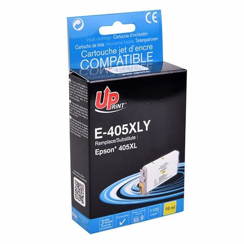 ⁨UPrint kompatybilny ink / tusz z C13T05H44010, 405XL, yellow, 1100s, 19ml⁩ w sklepie Wasserman.eu