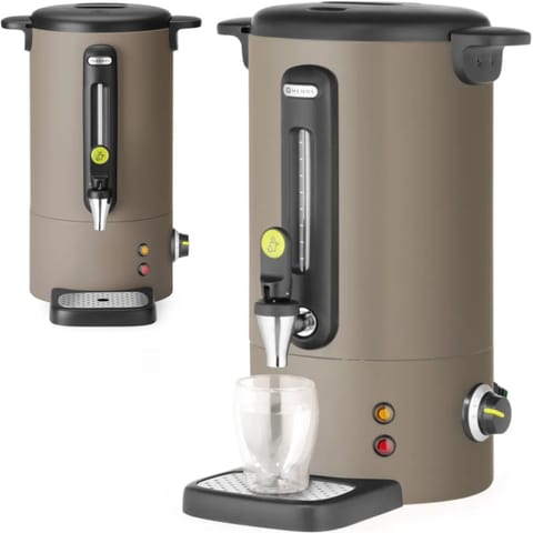⁨Warnik do wody grzanego wina z kranem tacką ociekową 9 l 950 W - taupe⁩ w sklepie Wasserman.eu