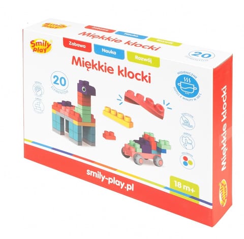 ⁨Klocki miękkie 20 elementów⁩ w sklepie Wasserman.eu