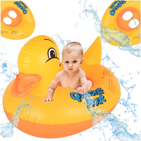 ⁨Inflatable mattress pontoon wheel for children duck⁩ at Wasserman.eu