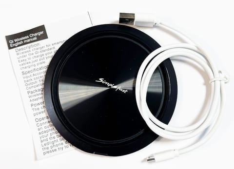 ⁨Indukcyjna ładowarka bezprzewodowa WR-6 Uniwersalna black⁩ w sklepie Wasserman.eu