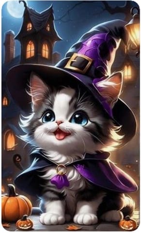 ⁨Diamentowa mozaika - Kotek Halloween⁩ w sklepie Wasserman.eu
