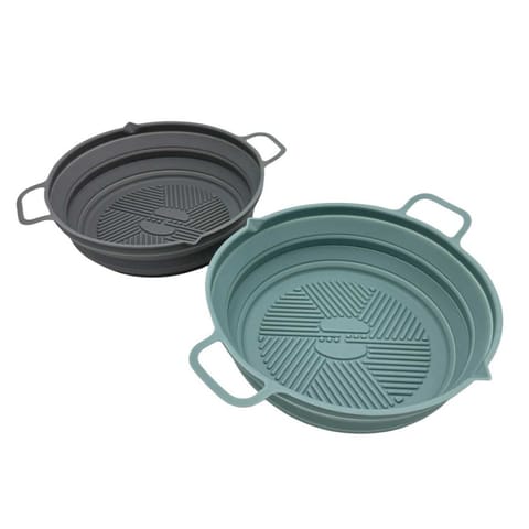 ⁨WKŁAD SILIKONOWY DO FRYTOWNICY SKŁADANY OKRĄGŁY 19cm⁩ w sklepie Wasserman.eu