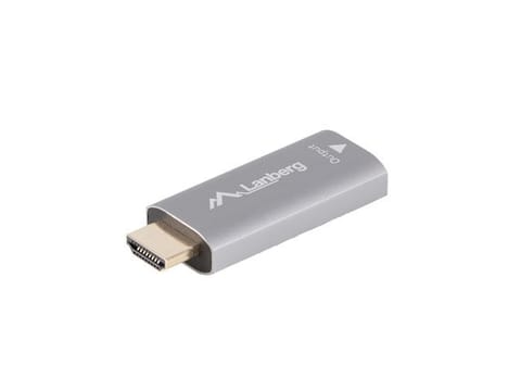⁨Adapter HDMI(M)-Displayport(F)4K srebrny⁩ w sklepie Wasserman.eu