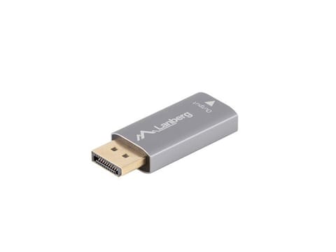 ⁨Adapter Displayport(M)- HDMI(F)4K srebrny⁩ w sklepie Wasserman.eu