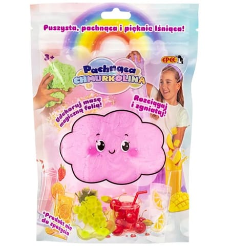 ⁨Masa plastyczna Chmurkolina z magiczną folią shake truskawkowy⁩ w sklepie Wasserman.eu