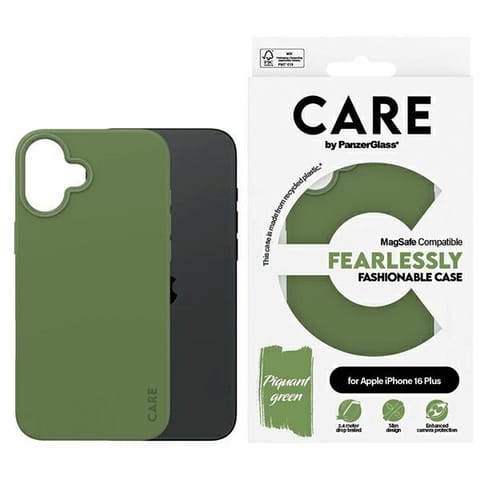 ⁨Etui CARE by PanzerGlass Fashion Case    iPhone 16 Plus 6.7" zielony/green MagSafe 1387⁩ w sklepie Wasserman.eu