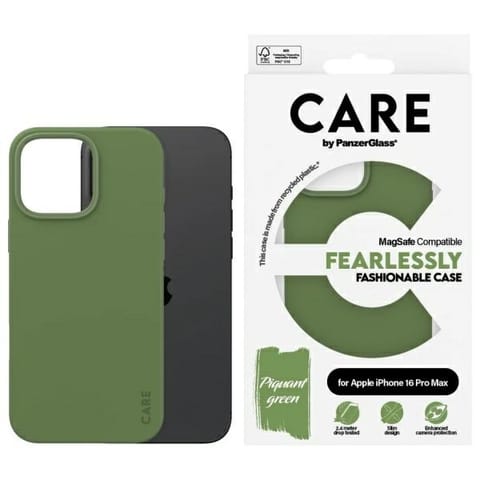 ⁨Etui CARE by PanzerGlass Fashion Case    iPhone 16 Pro Max 6.9" zielony/green MagSafe 1388⁩ w sklepie Wasserman.eu