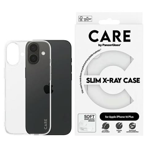 ⁨Etui CARE by PanzerGlass X-Ray Soft      Basic Case iPhone 16 Plus 6.7" przezroczysty/transparent 1443⁩ w sklepie Wasserman.eu