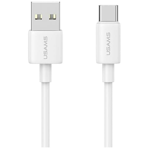 ⁨Kabel USAMS YD Series SJ708 18W 3A USB-A do USB-C 1m biały⁩ w sklepie Wasserman.eu