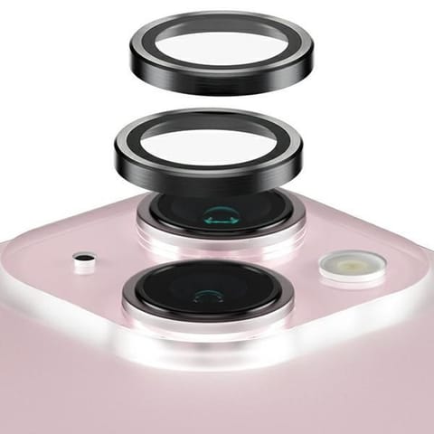 ⁨PanzerGlass Hoops Camera iPhone 156.1" / 15 Plus 6.7" czarny/black 1138 camera lens protector hoop optic rings⁩ w sklepie Wasserman.eu