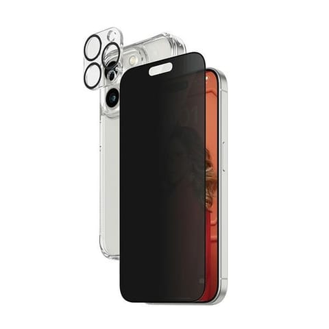 ⁨PanzerGlass Privacy Bundle 3in1 iPhone15 Pro Max 6.7" D3O Hardcase + Screen Protector UWF+ Lens 1137+1175+P2812⁩ w sklepie Wasserman.eu