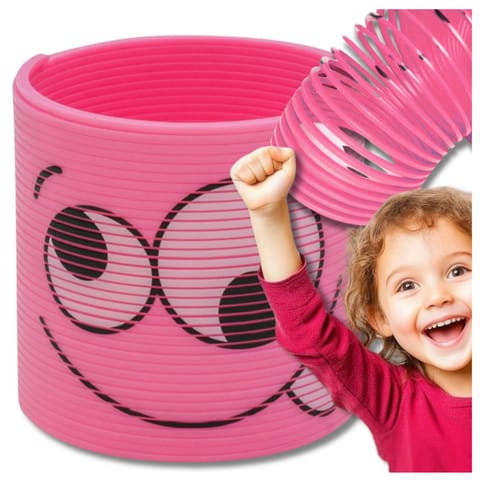 ⁨SPRĘŻYNA DLA DZIECI MAGICZNA SPRĘŻYNKA MAGIC SPRINGS EMOJI RÓŻOWA⁩ w sklepie Wasserman.eu