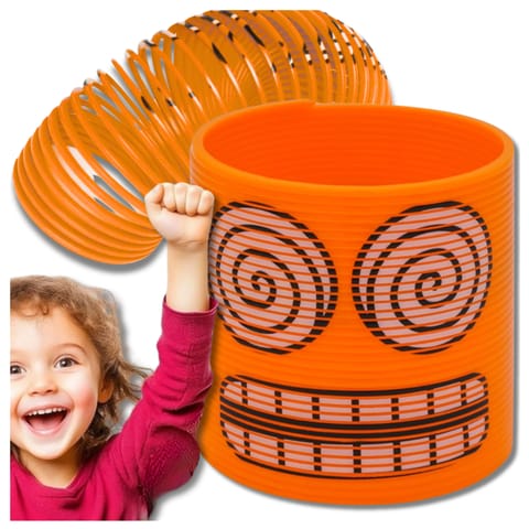 ⁨SPRĘŻYNA DLA DZIECI MAGICZNA SPRĘŻYNKA MAGIC SPRINGS EMOJI POMARAŃCZOWA⁩ w sklepie Wasserman.eu