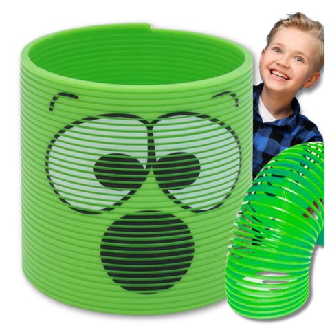 ⁨SPRĘŻYNA DLA DZIECI MAGICZNA SPRĘŻYNKA MAGIC SPRINGS EMOJI ZIELONA⁩ w sklepie Wasserman.eu