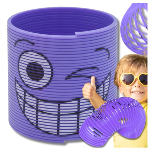 ⁨SPRĘŻYNA DLA DZIECI MAGICZNA SPRĘŻYNKA MAGIC SPRINGS EMOJI FIOLETOWA⁩ w sklepie Wasserman.eu