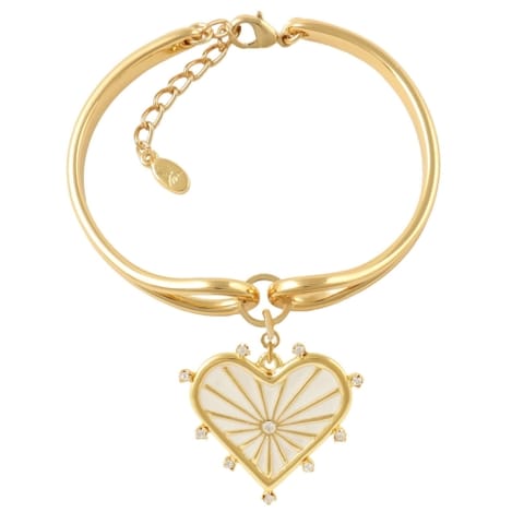 ⁨Bransoletka z sercem z kolekcji Bella (B23/ZWE/67AU)⁩ w sklepie Wasserman.eu