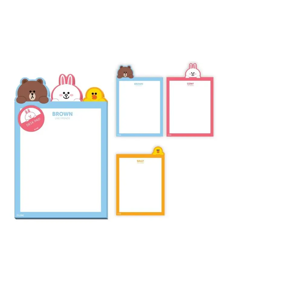 ⁨LINE FRIENDS - Planner / desk notebook 3 x A5⁩ at Wasserman.eu