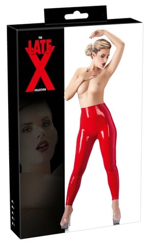 BIELIZNA BDSM LATEX LEGGINGS RED S w sklepie Wasserman.eu