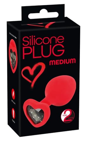 ⁨KOREK ANALNY SILICONE PLUG MEDIUM 7,9 CM⁩ w sklepie Wasserman.eu
