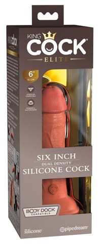 ⁨6" DUAL DENSITY SILICONE COCK⁩ w sklepie Wasserman.eu