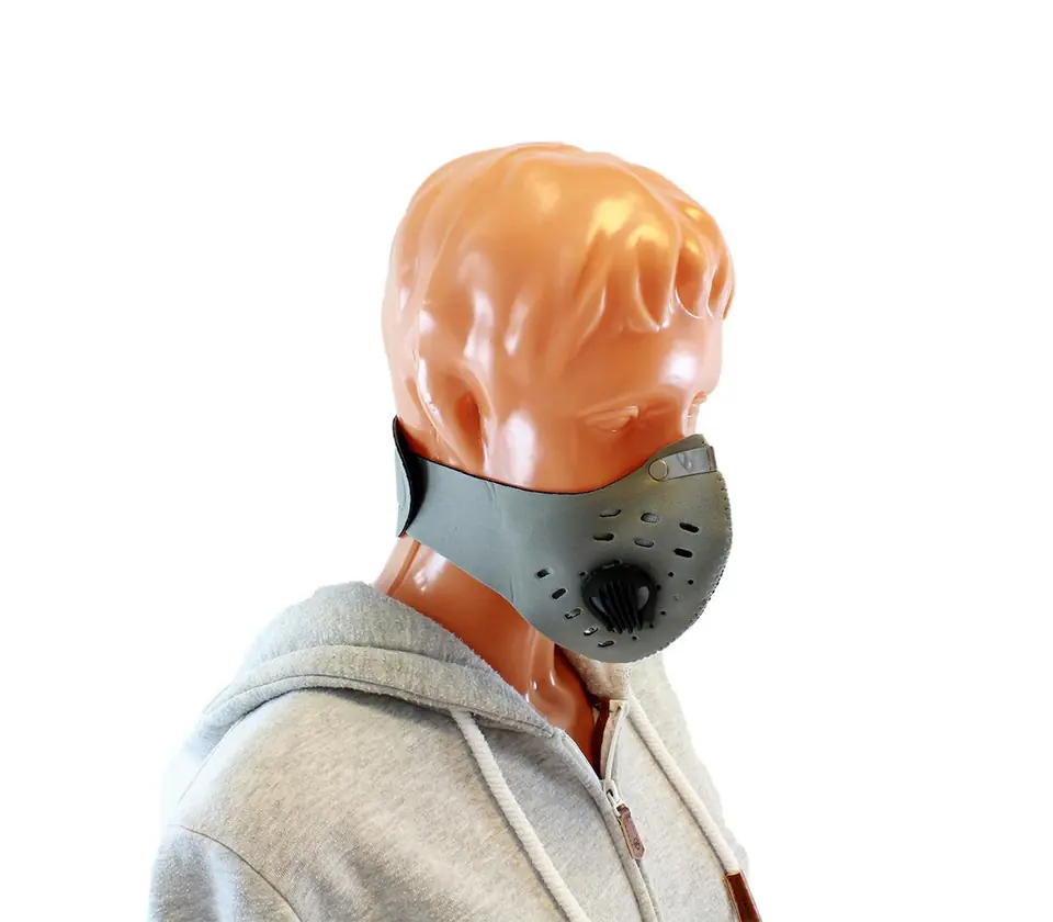 ⁨AG303C Sports mask smog gray⁩ at Wasserman.eu