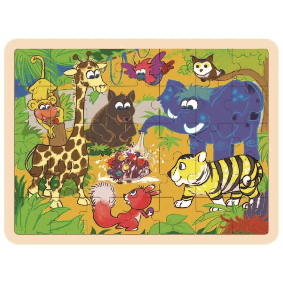 Top Bright - Drewniane puzzle dżungla (35 el.) w sklepie Wasserman.eu