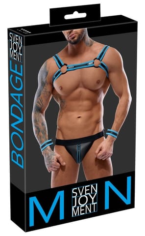 ⁨Men's Jock set black/blue 2XL⁩ w sklepie Wasserman.eu