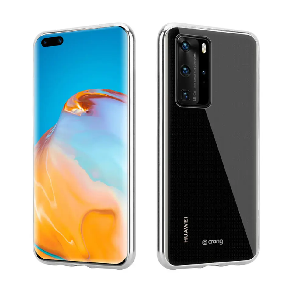 ⁨Crong Crystal Slim Cover - Huawei P40 Case (Transparent)⁩ at Wasserman.eu