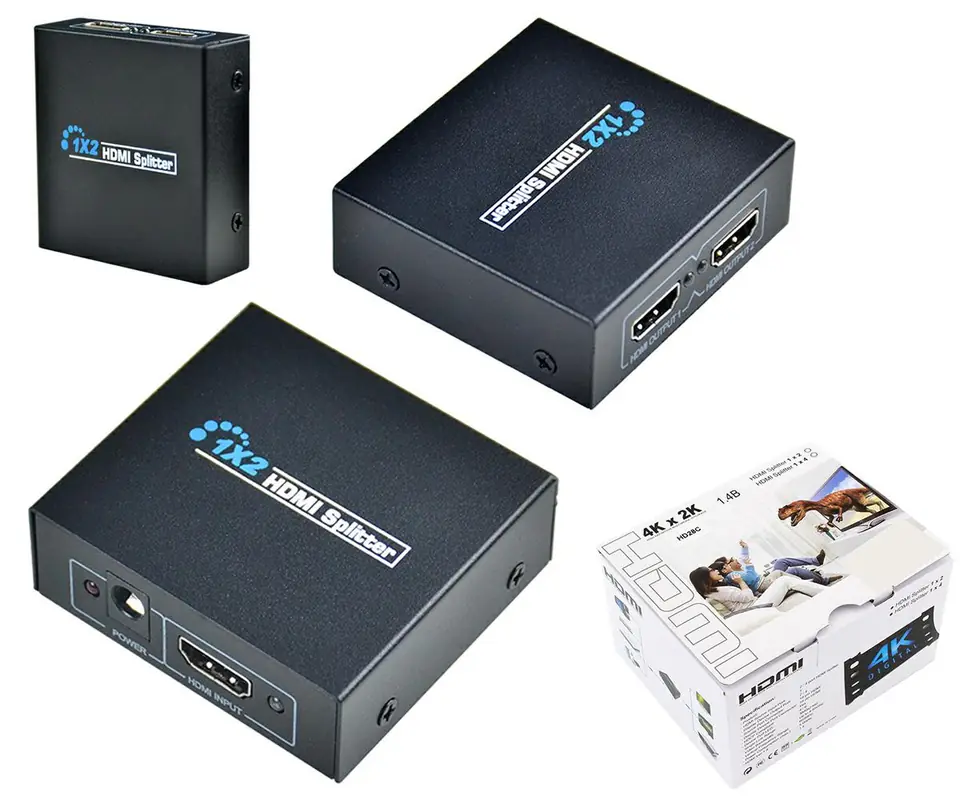 HD28C Aktywny splitter hdmi 1x2 4k w sklepie Wasserman.eu
