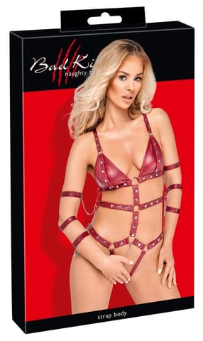 ⁨BAD KITTY STRAP BODY RED L⁩ w sklepie Wasserman.eu