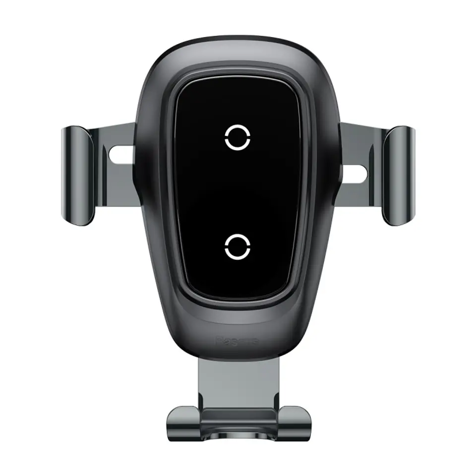 Baseus Metal Wireless Charger Gravity Car Mount - Gravity Car Holder with QI Wireless Charging (Black) at Wasserman.eu