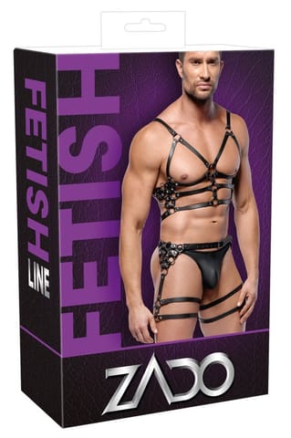 ⁨UPRZĄŻ LEATHER HARNESS SET M/L⁩ w sklepie Wasserman.eu