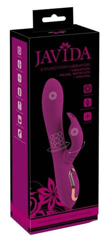 ⁨WIBRATOR JAVIDA 3 FUNCTION PEARL ROTATING⁩ w sklepie Wasserman.eu
